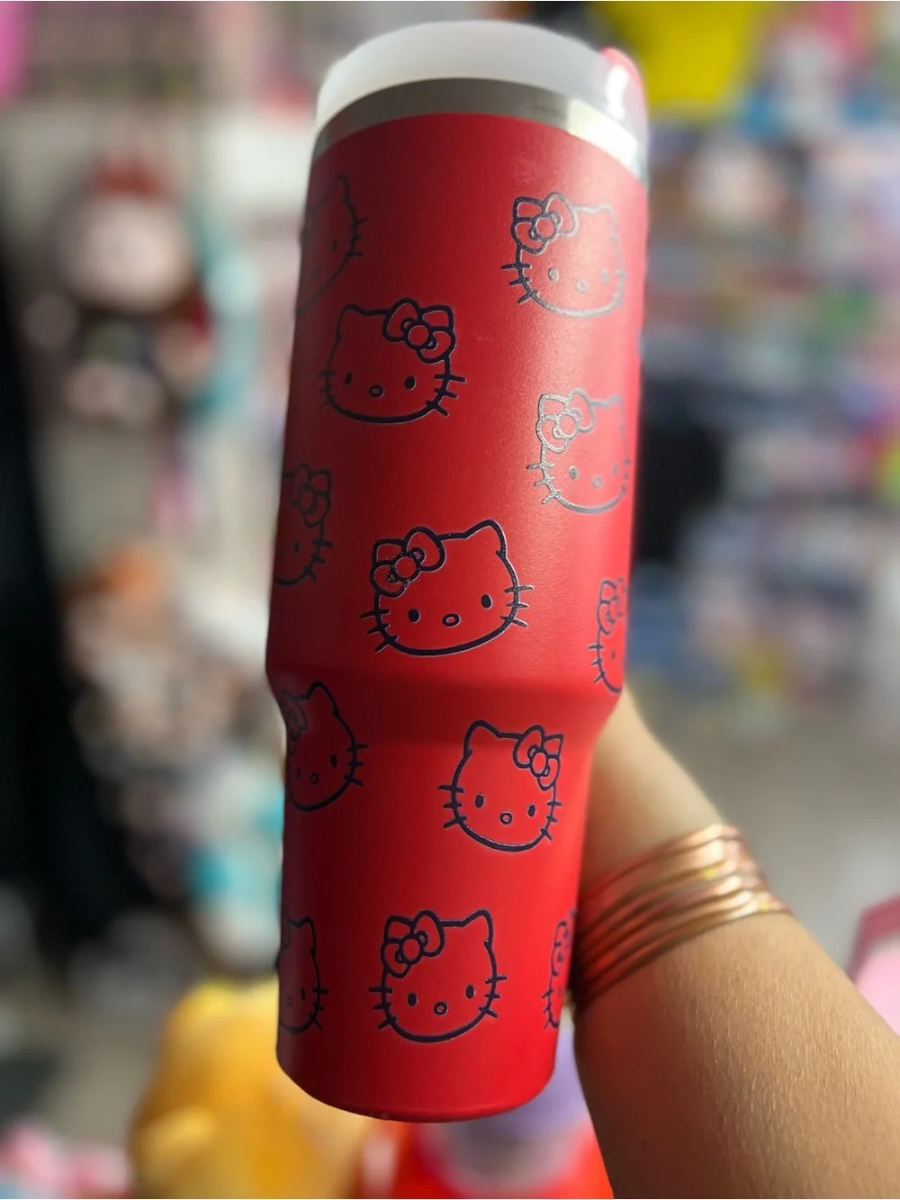 Stanley Red Hello Kitty Travel Mug with Handle